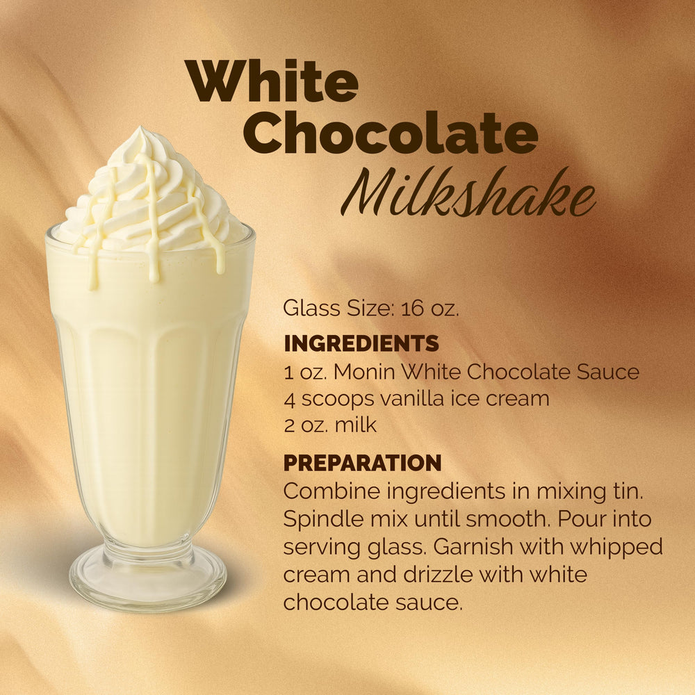 Monin White Chocolate Sauce eco-friendly packaging supports recyclability