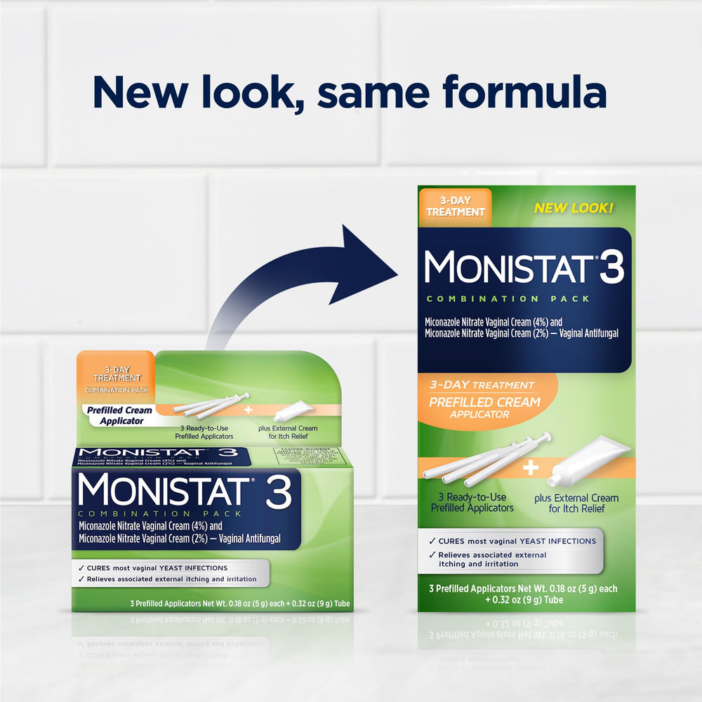 Monistat 3-Day applicator close-up with disposable tip for comfort