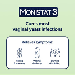 Monistat external anti-itch cream tube for cooling relief on skin