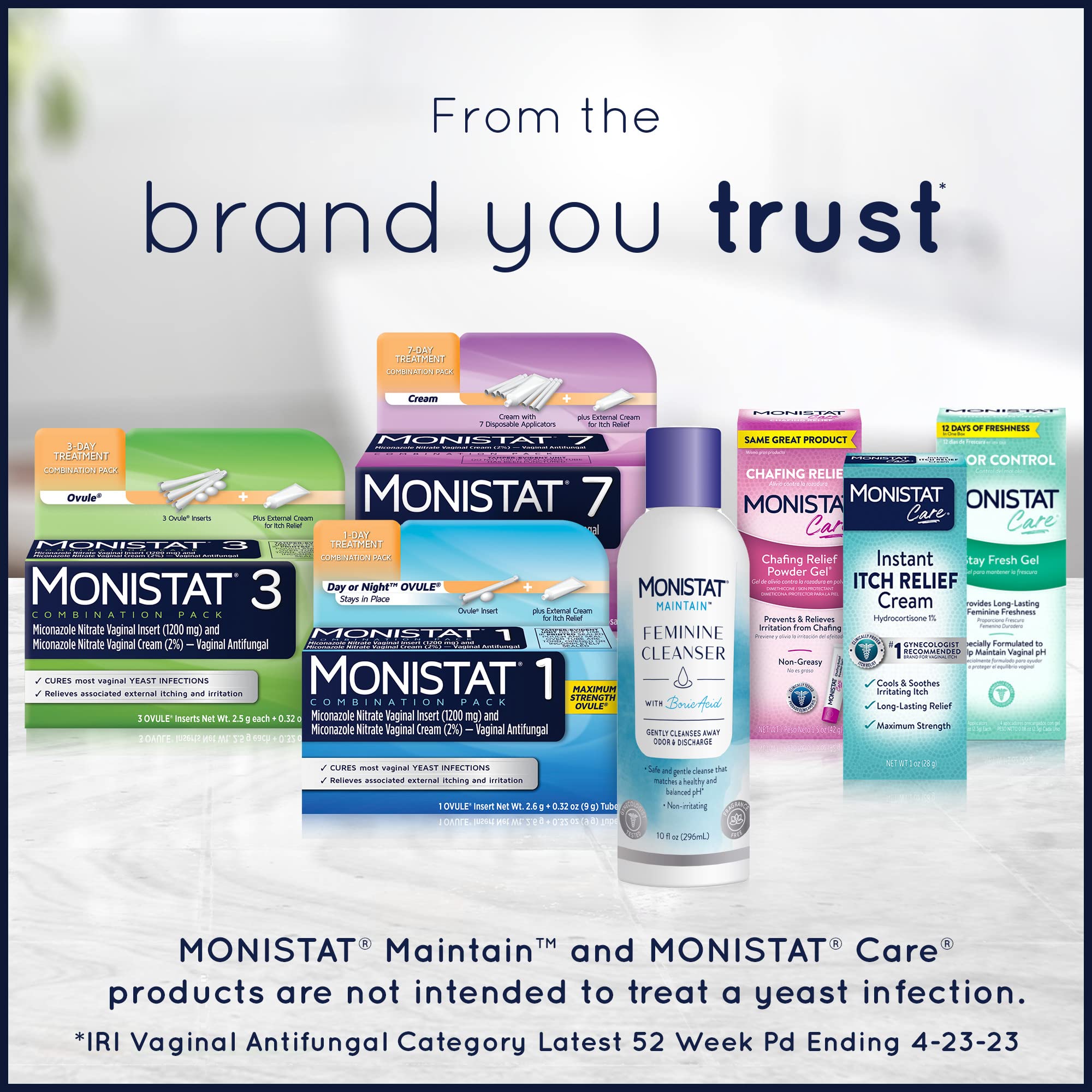 Monistat Instant Itch Relief cream with aloe for soothing comfort