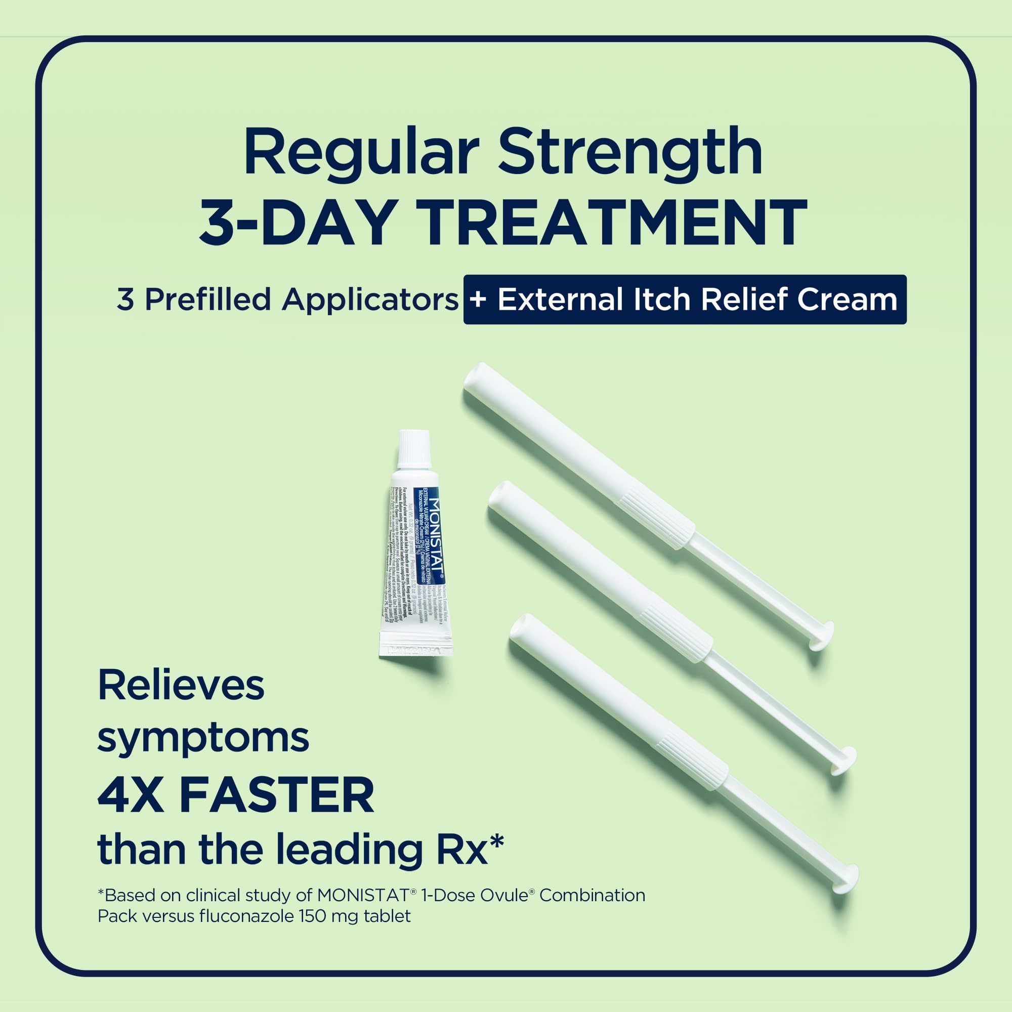 Monistat anti-itch cream being applied for fast relief