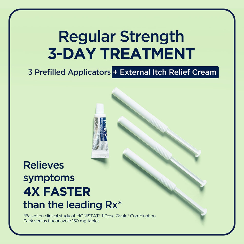 Monistat anti-itch cream being applied for fast relief