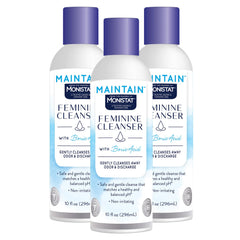 Monistat Boric Acid Feminine Wash bottle front, fragrance-free daily cleanse
