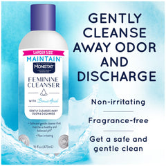 Close-up of the bottle label highlighting boric acid complex and fragrance-free formula.