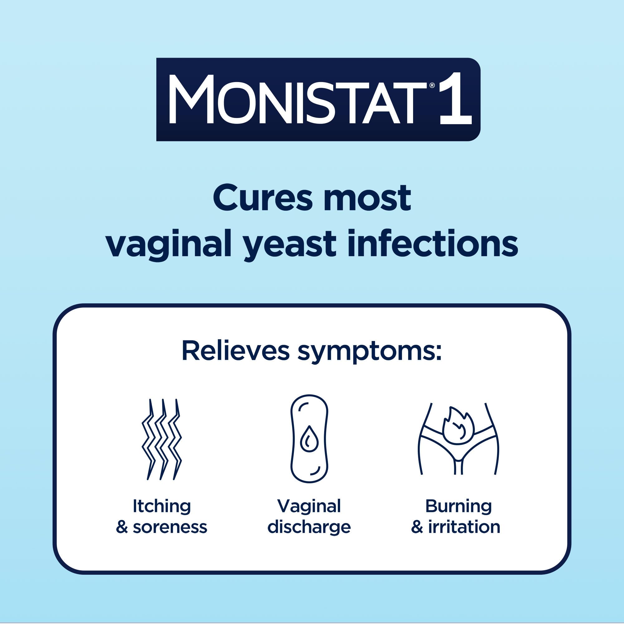 Monistat external anti-itch cream tube for external relief.
