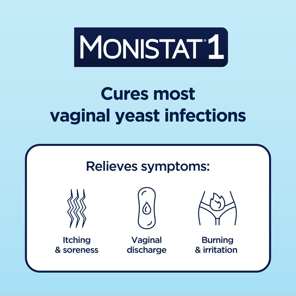 Monistat external anti-itch cream tube for external relief.