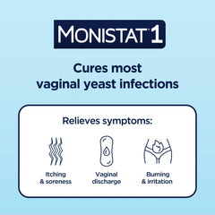 Monistat external anti-itch cream tube for external relief.