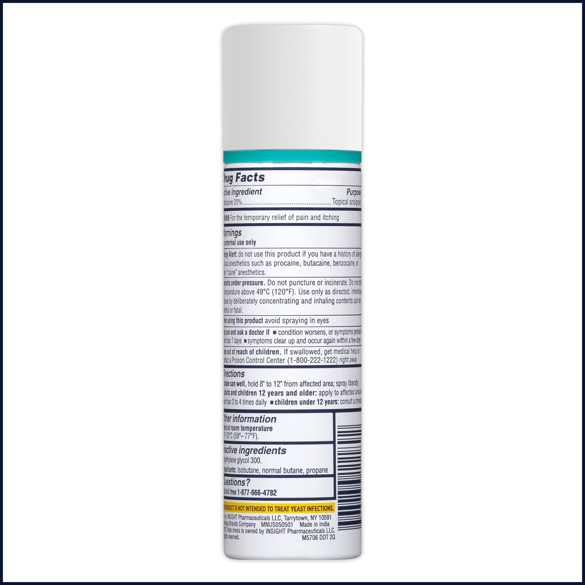 Discreet feminine care spray offering comfort during daily activities.