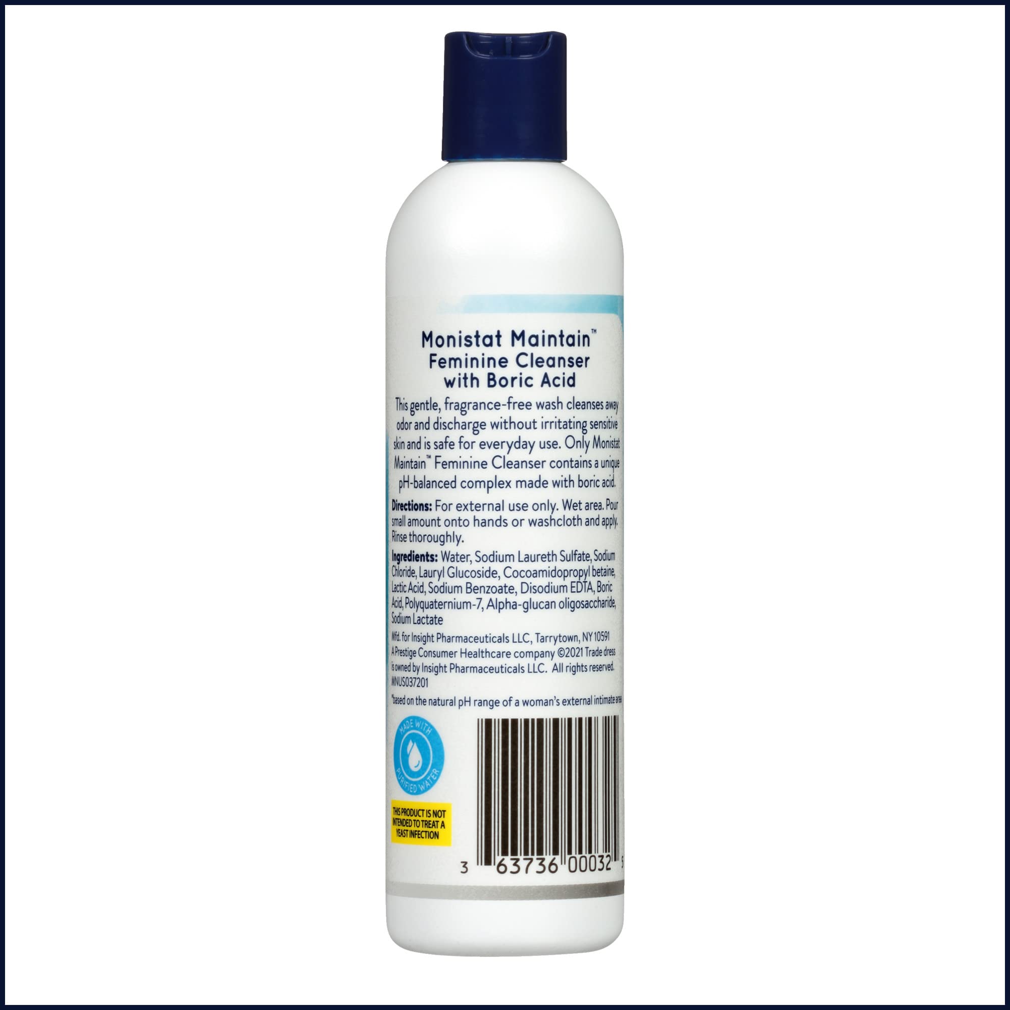 Monistat Maintain 3-pack display ready for in-store checkout