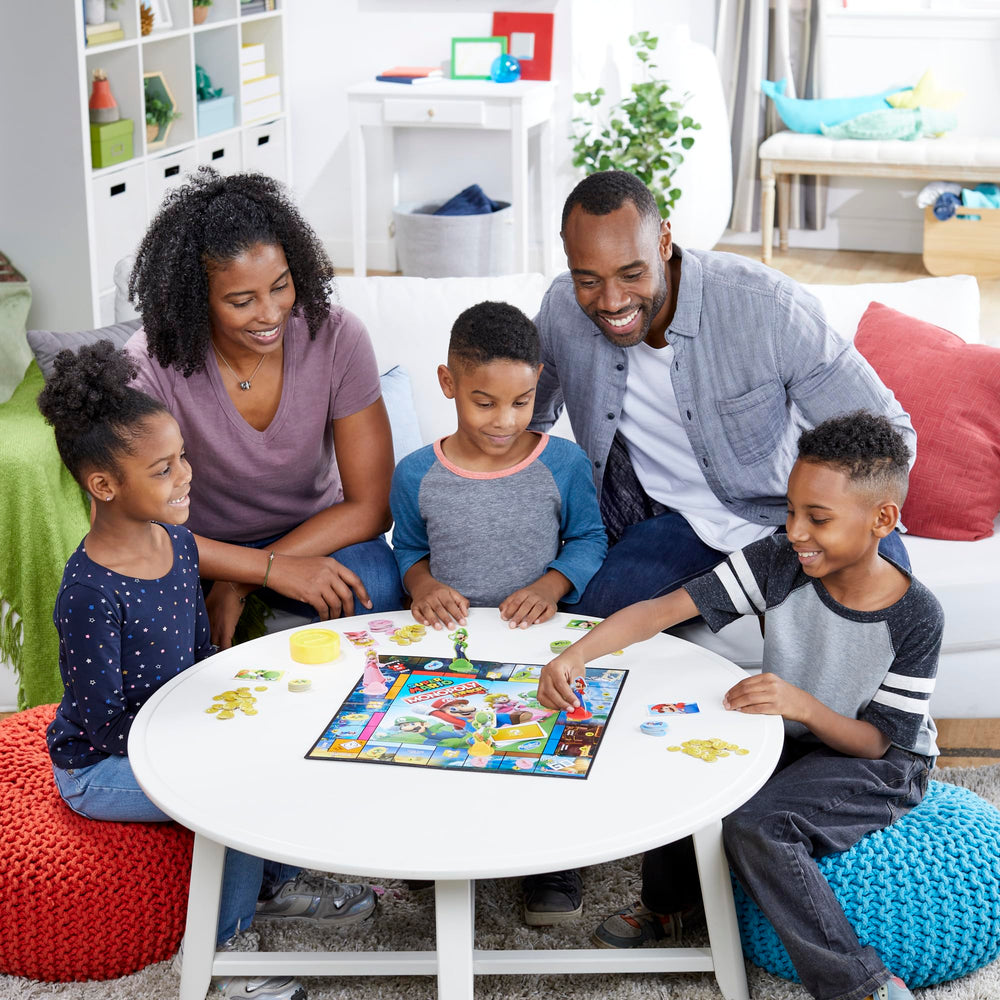 Monopoly Junior Super Mario Edition Cooligan Fields space features recognizable Mario settings.