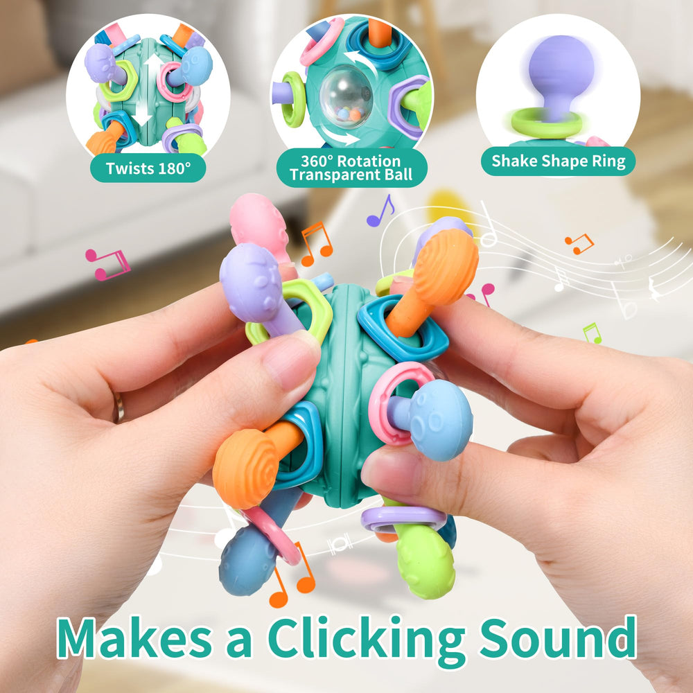 MonoTele BPA-free silicone teether safe for chewing