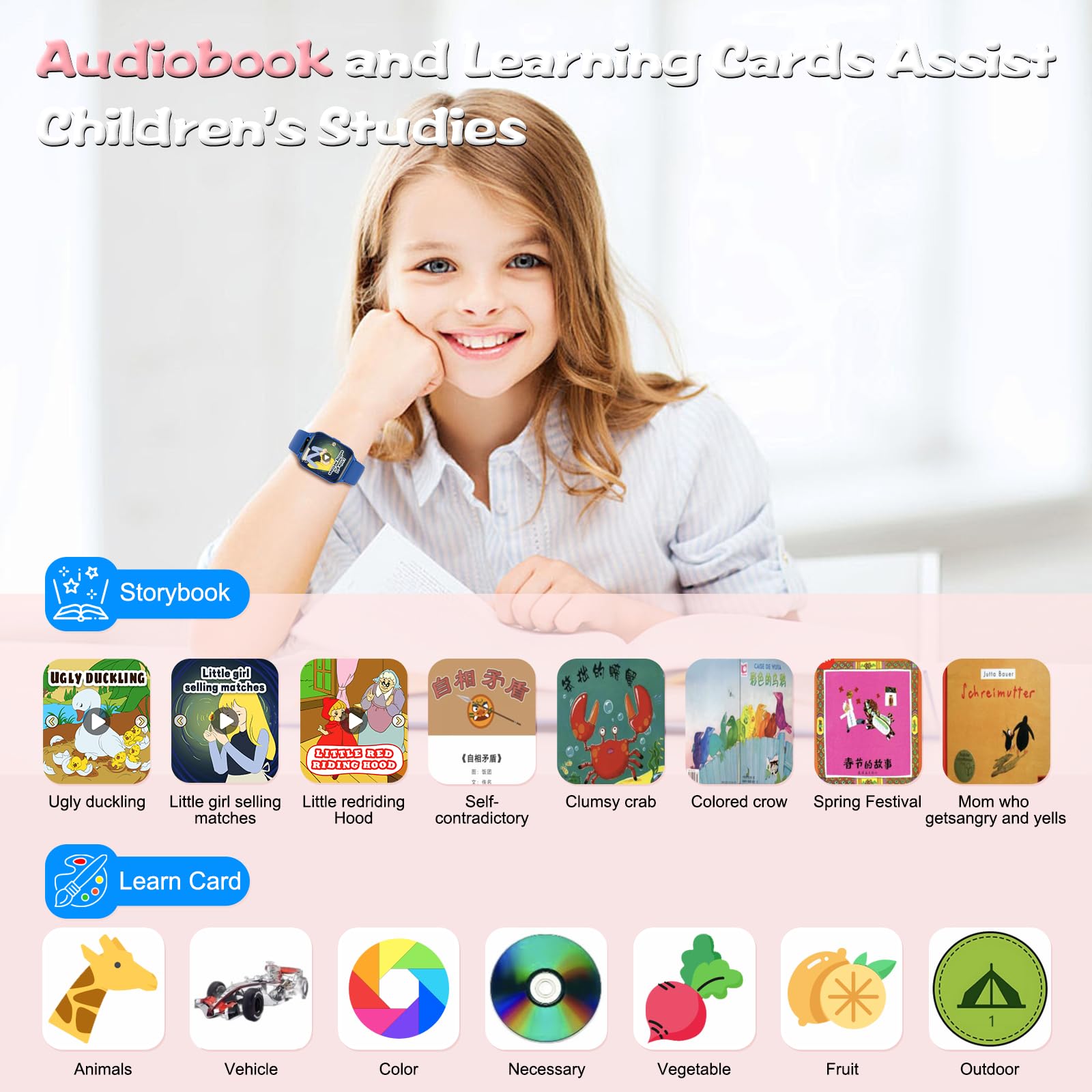 Monowul Kids Smart Watch SOS emergency button for safety