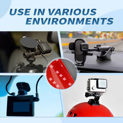 Monsensiy adhesive pads can be cut to size for flexible in-car setups.