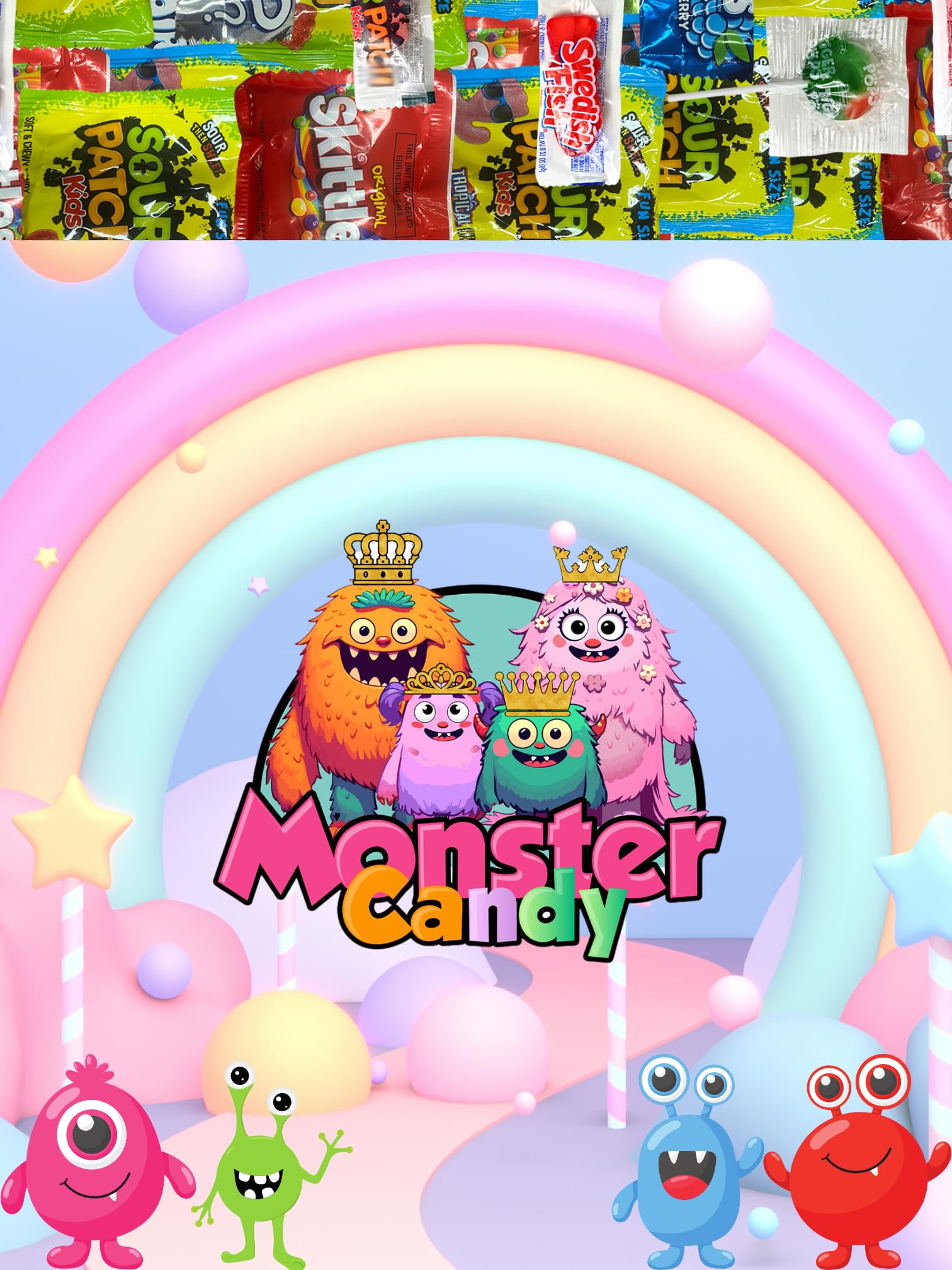 Monster Candy bulk-candy-distribution-pack: ready-to-share assortment for school events and parties.