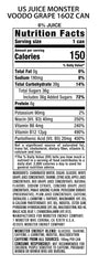 Monster Energy Juice Voodoo Grape can close-up with label visible for real grape taste