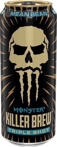 Monster Energy Killer Brew Mean Bean bottle reveals creamy vanilla aroma and bold flavor