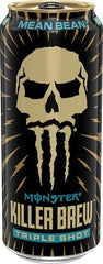 Monster Energy Killer Brew Mean Bean bottle reveals creamy vanilla aroma and bold flavor