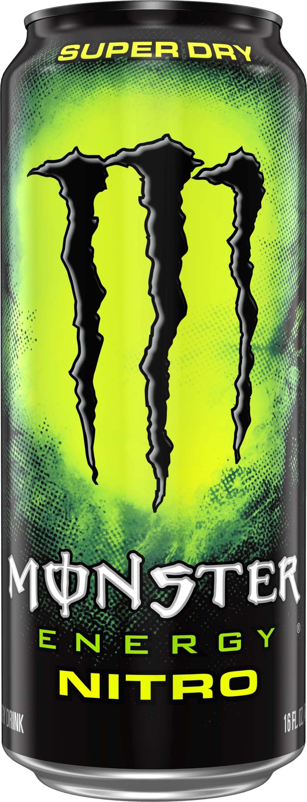 Chilled Monster Energy Nitro Super Dry with citrus aroma and crisp finish.
