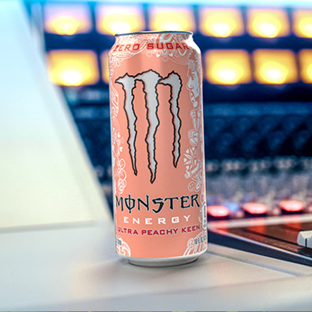 Ultra Peachy Keen in a refrigerator display signals convenient, ready-to-drink refreshment.