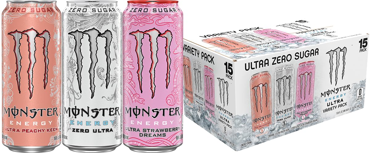 Monster Energy Ultra Citrus can with zero sugar and 10 calories