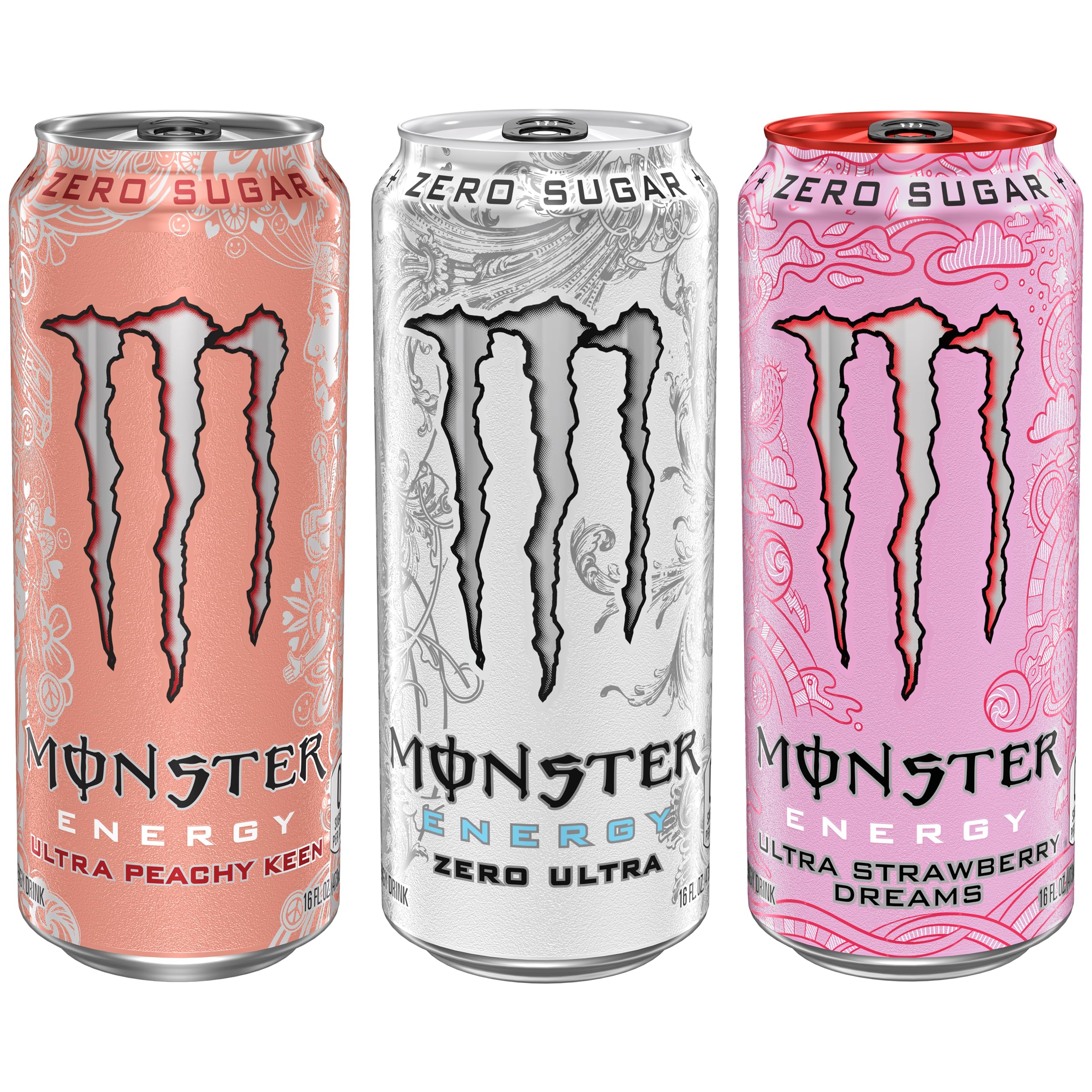 Monster Energy Ultra Variety Pack PKZSD pack shot showing three flavors