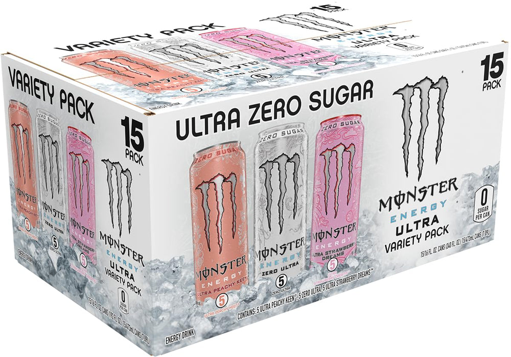 Monster Energy Ultra Strawberry Dreams can with sweet-tart berry profile and zero sugar