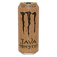 Monster Java Loca Moca can in hand conveys portable energizing option