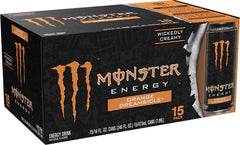 Monster Orange Dreamsicle 15-pack front view for on-the-go energy.