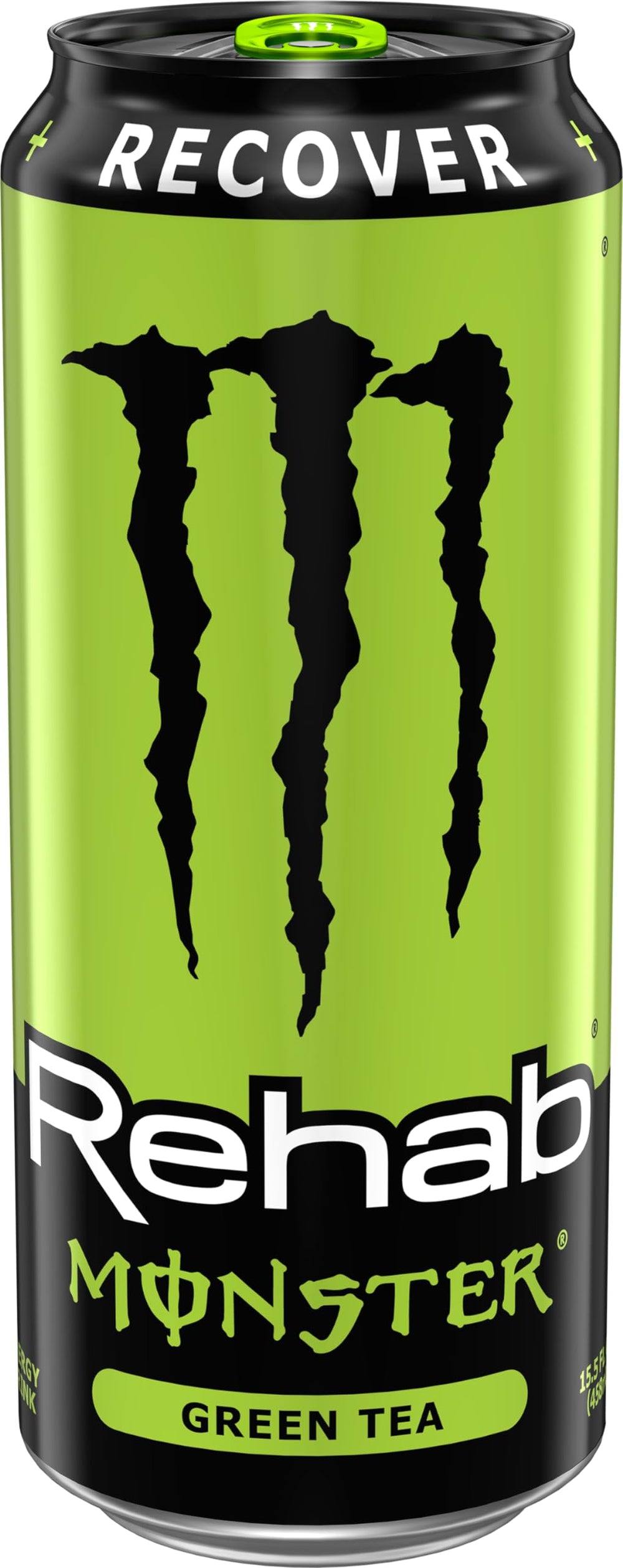 Packaging display of Monster Rehab Green Tea with variety pack option