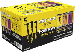 Monster Rehab Wild Berry Tea can in the image, vibrant flavor supports hydration and focus.