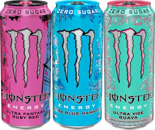 Monster Ultra Fantasy Ruby Red can, crisp grapefruit flavor for afternoon refreshment.