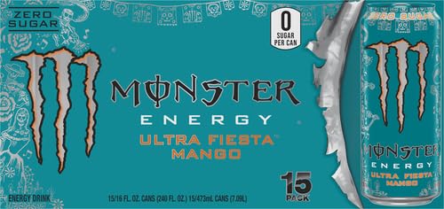 Monster Ultra Fiesta Mango pour showing refreshing mango aroma