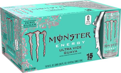 Monster Ultra Vice Guava 15-pack displayed for convenient stock