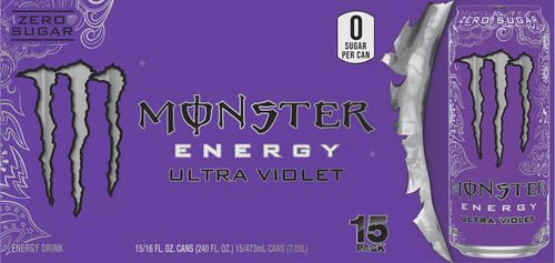 Monster Ultra Violet can front highlights bold citrus-grape taste and sugar-free energy