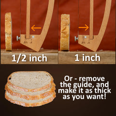 MonteHerra bow-design blade for smooth, crust-cutting performance.