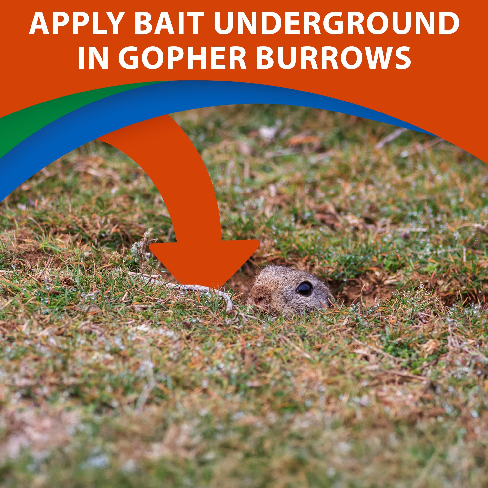 Monterey Go-DIE Gopher Bait used in pastures and rangelands for non-crop areas.