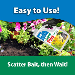 Monterey Sluggo Plus applied around vegetables and ornamentals in a garden.