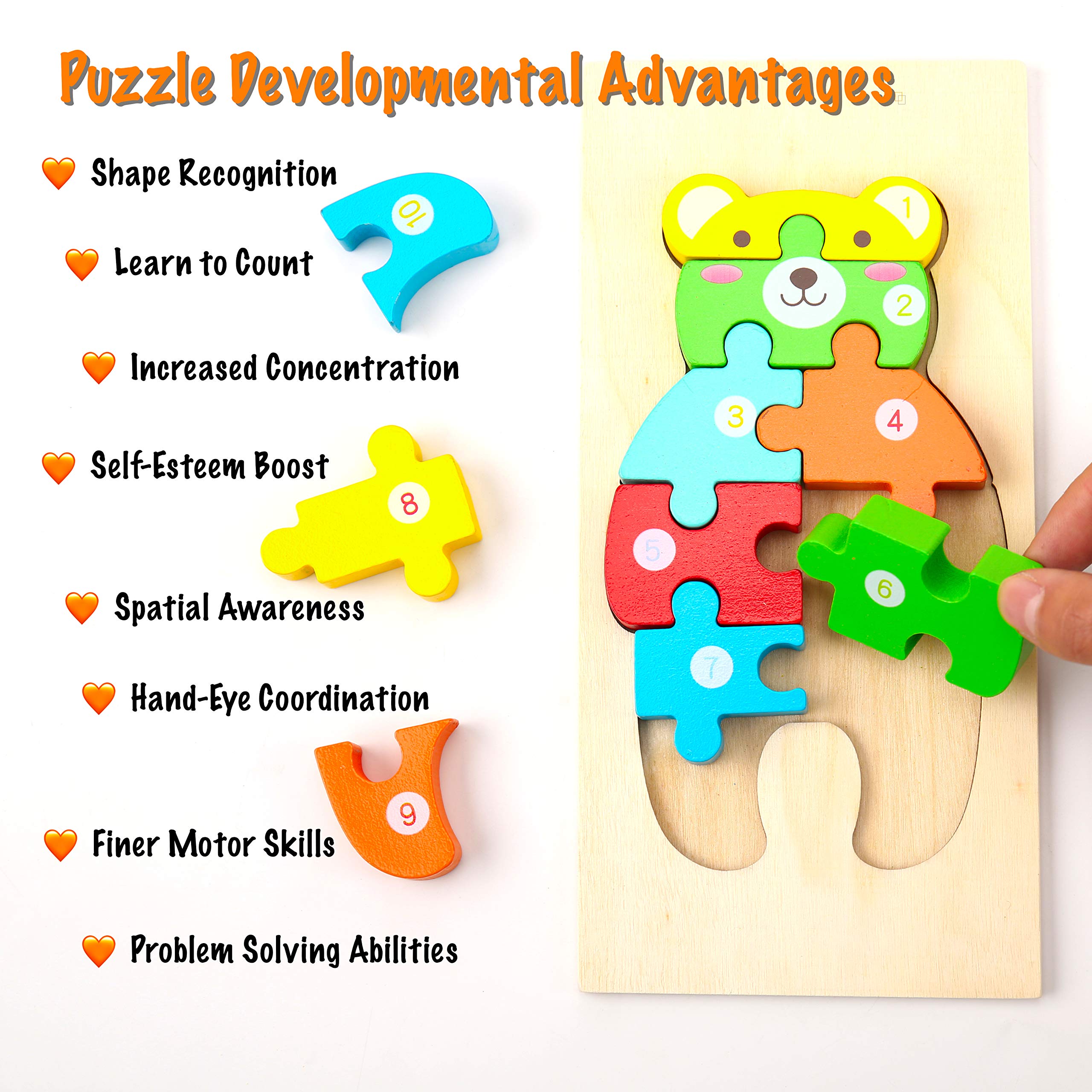 Montessori Mama wooden dolphin puzzle builds hand-eye coordination through ocean play.