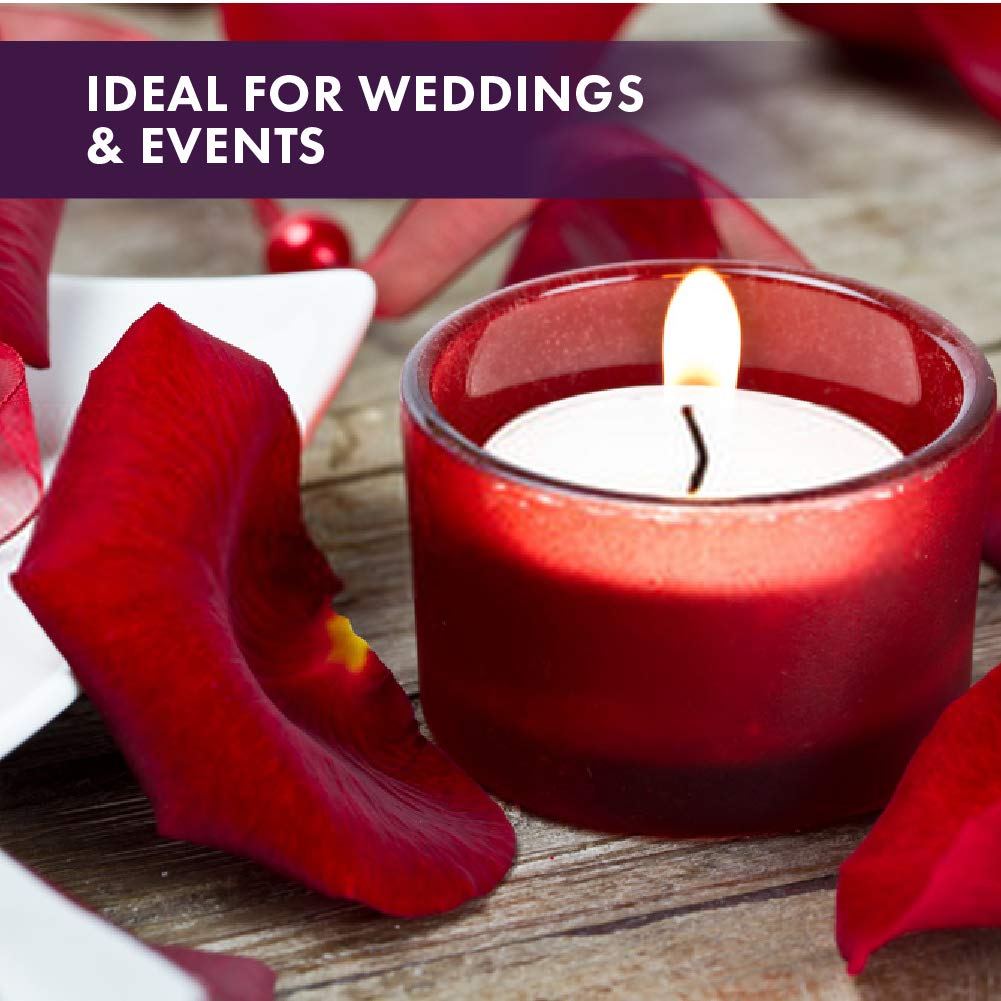 Montopack unscented tea lights offer smokeless, clean-burning mood lighting for dinners.