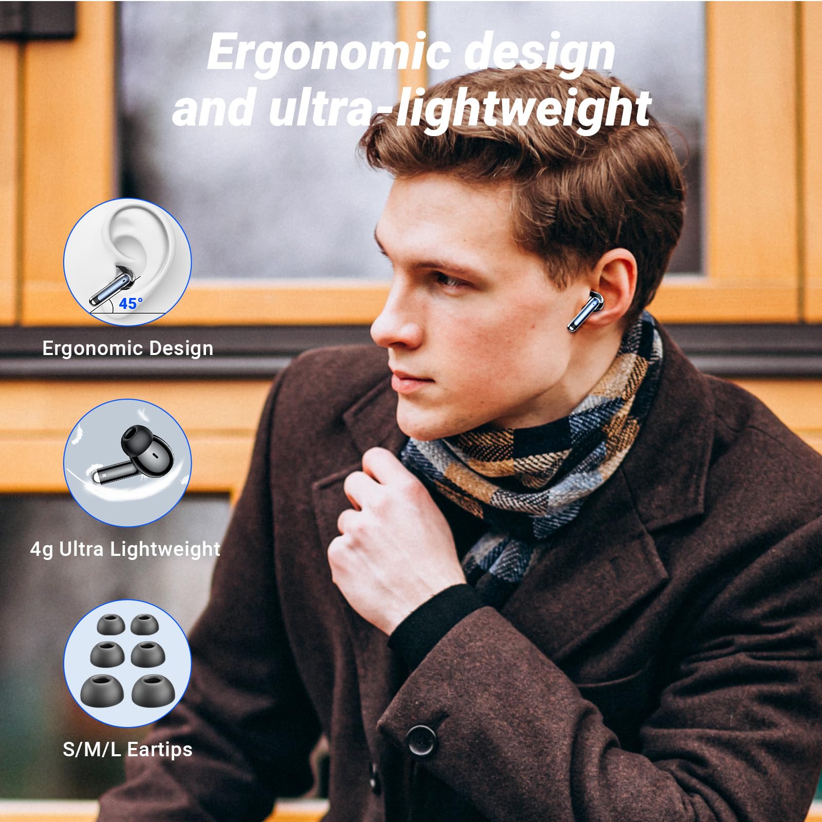 Monyhigh S48 ergonomic shape provides long-wear comfort across activities.