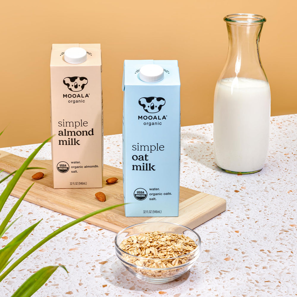 Mooala 6-pack packaging ready for delivery to stores or homes.
