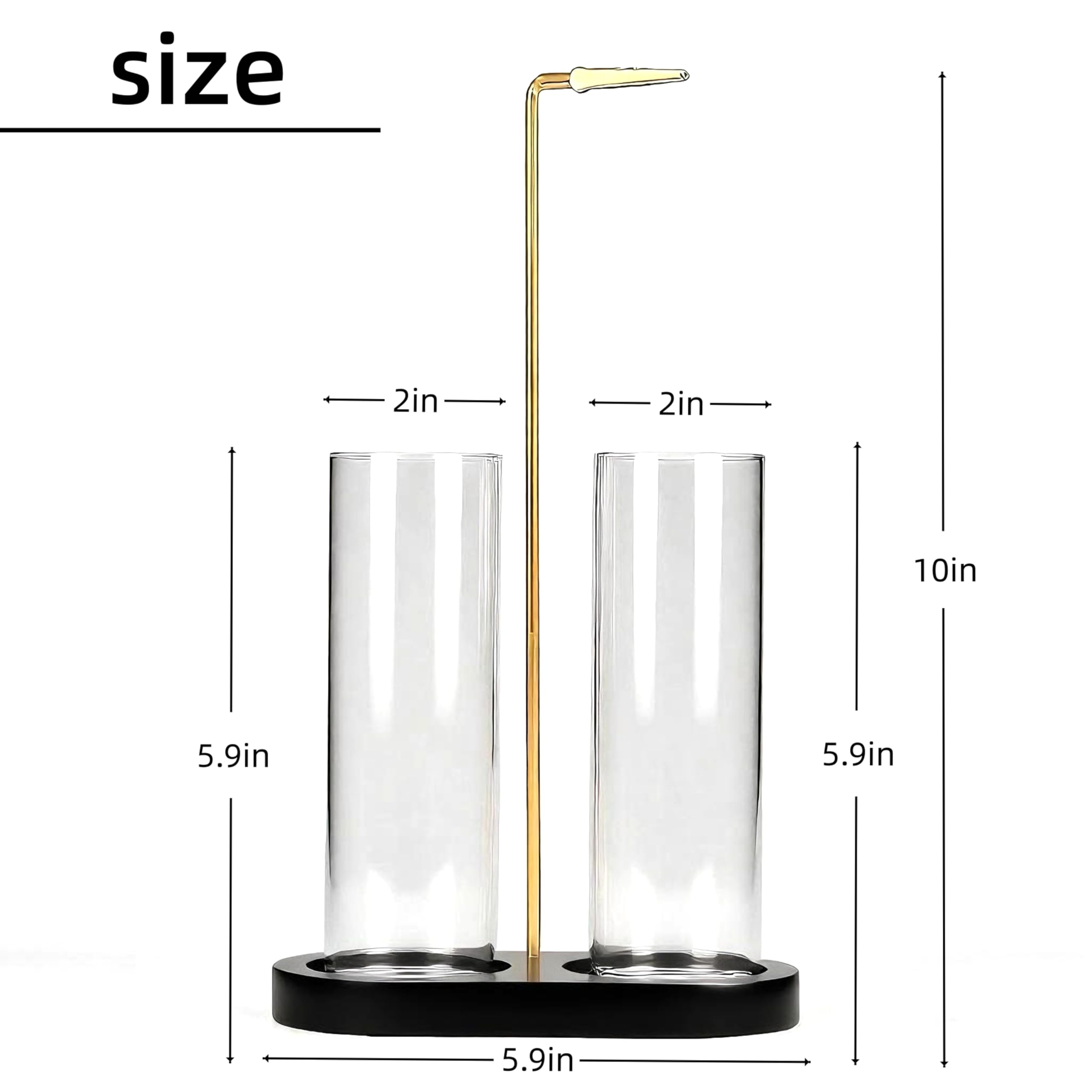 Moocervi glass tubes act as ash catcher and storage for incense sticks.