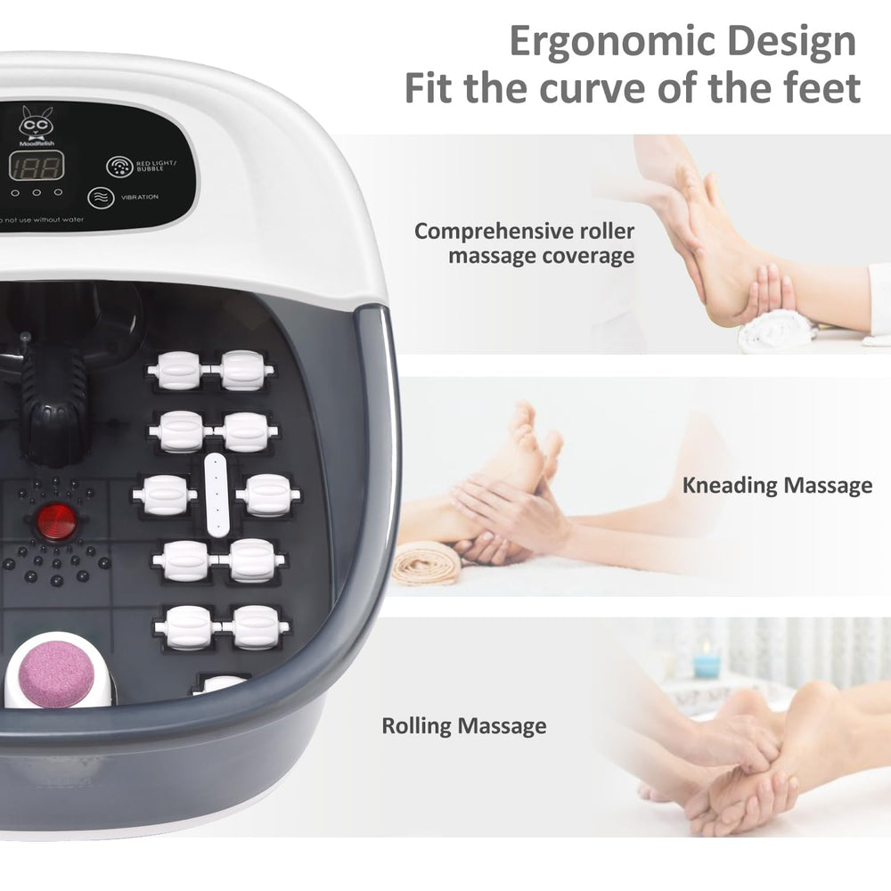 MoodRelish Foot Spa adjustable temperature keeps water at comfort level