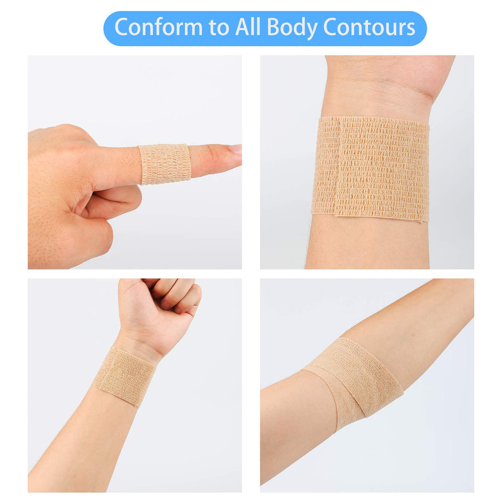 Mooerca breathable porous fabric keeps skin cool under wrap.