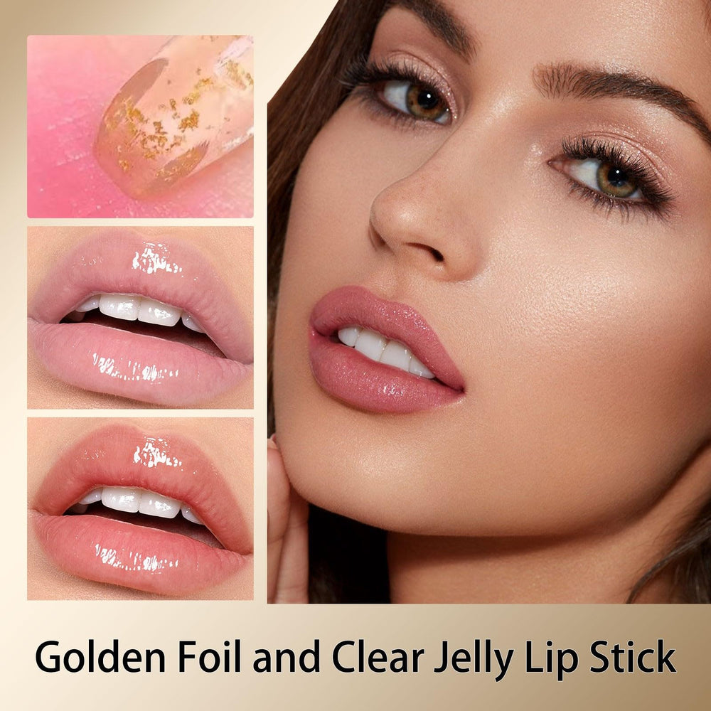 MooGlamor Clear Lipstick moisturizing jelly formula keeps lips soft with a glossy finish.