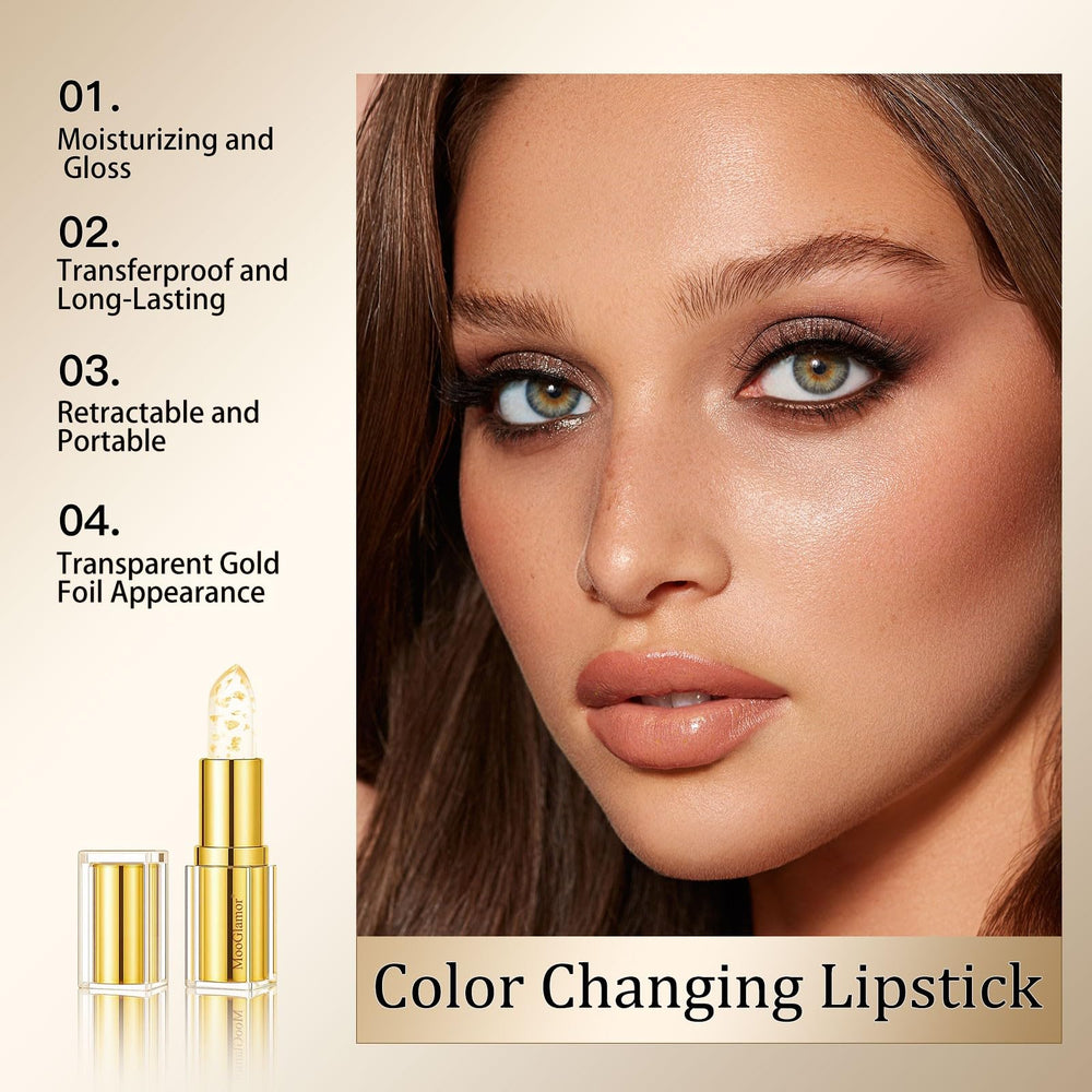 MooGlamor Clear Lipstick transferproof wear stays put without transferring to cups.