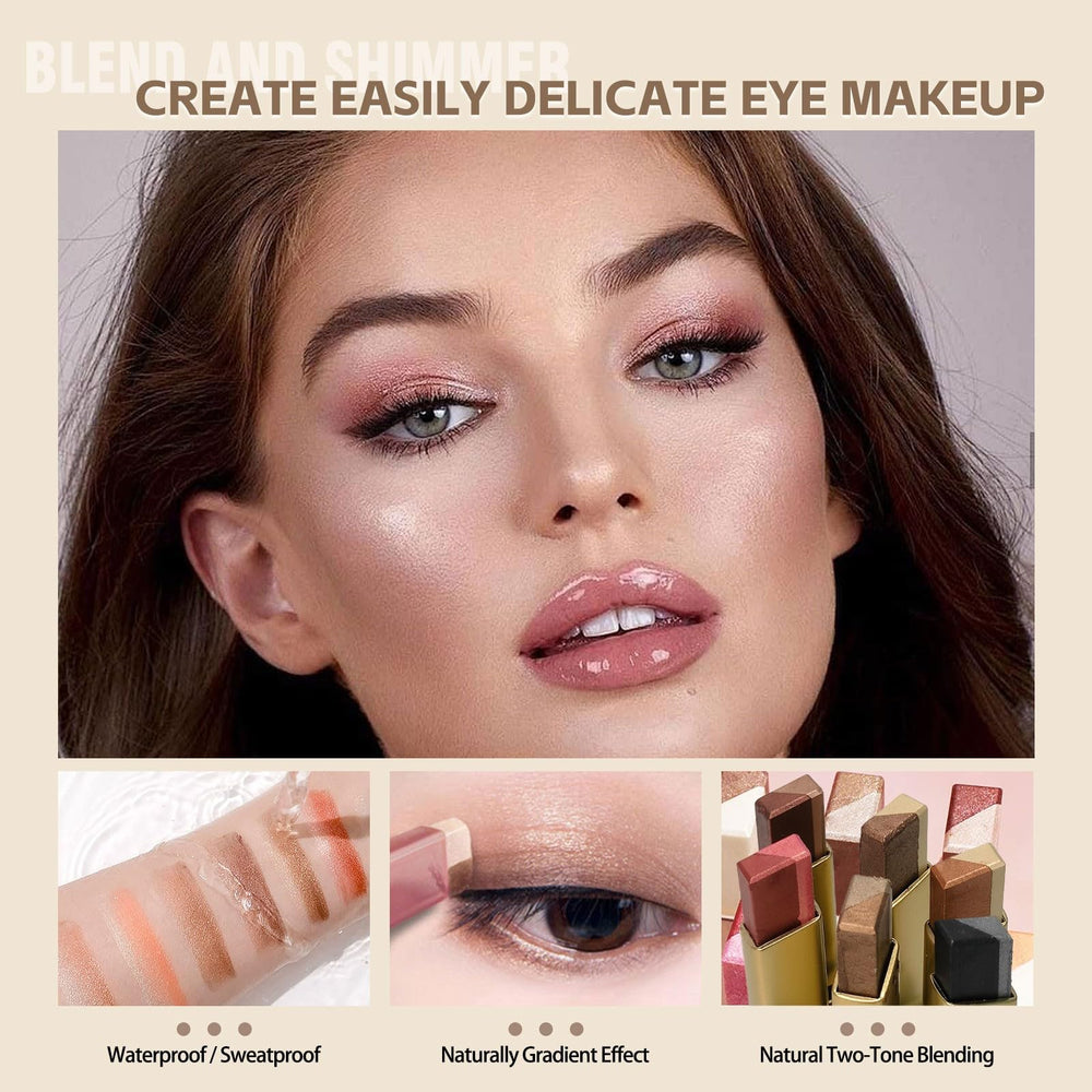 MooGlamor neutral-brown sparkle stick offers versatile definition for everyday looks.