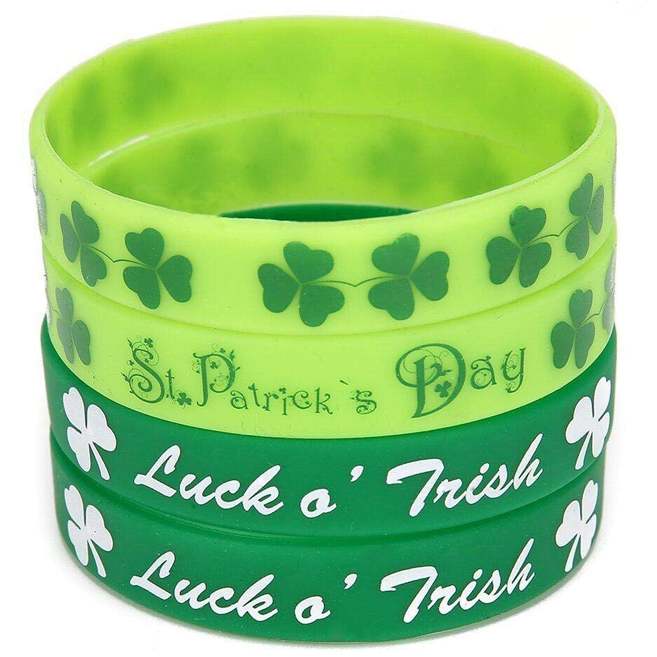 Moon Boat shamrock pattern wristbands for festive events and easy crowd management