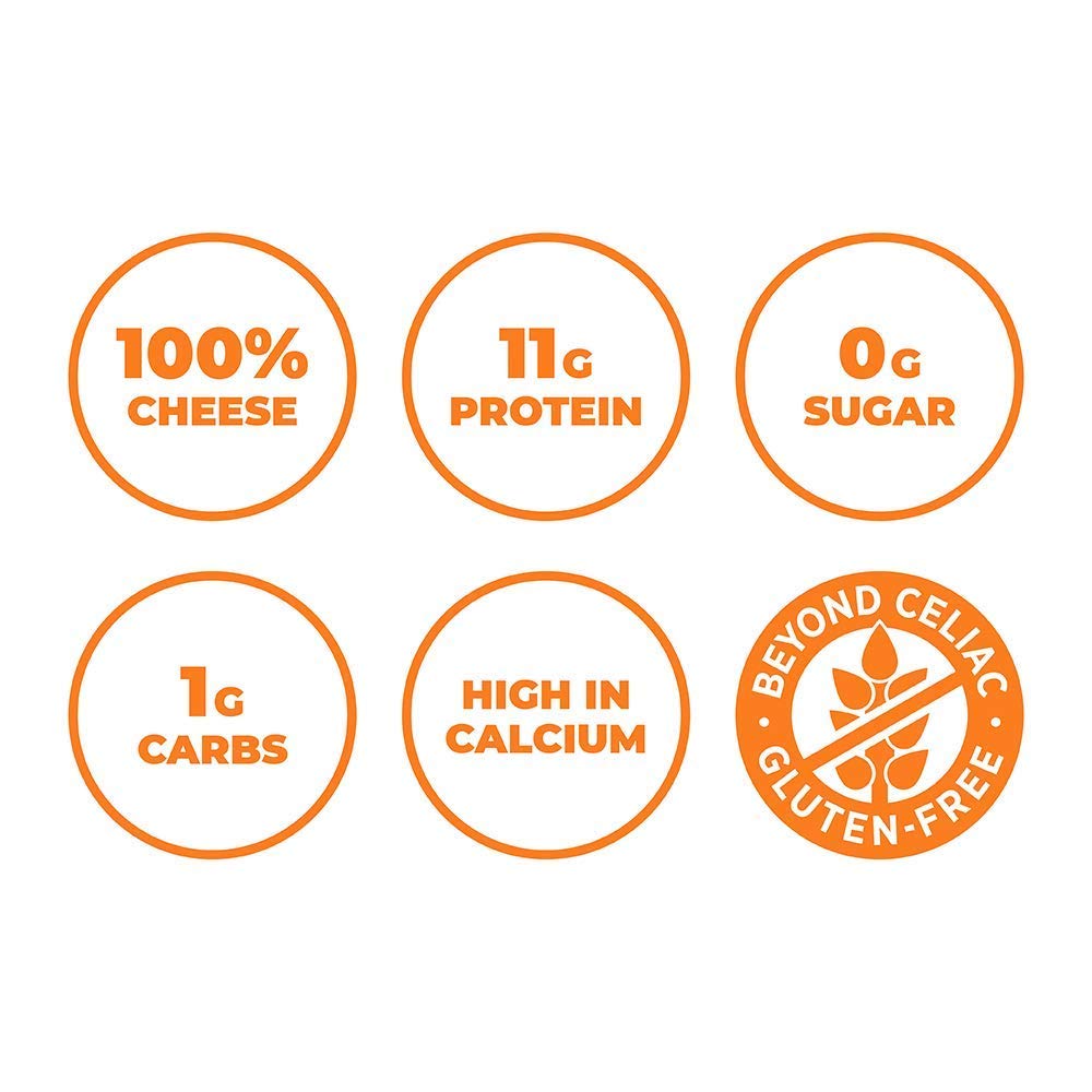 Moon Cheese Cheddar Believe It keto friendly bites for low carb snacking