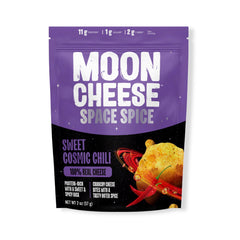Moon Cheese Space Spice on the go snack ideal for travel or gym bag